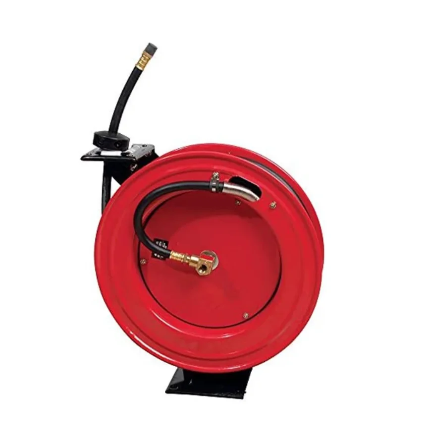 CARRETE RETRACTIL C/ 15 MTRS DE MANGUERA REFORZADA DE 1/2 PARA AIRE - MARCA FLUX.E